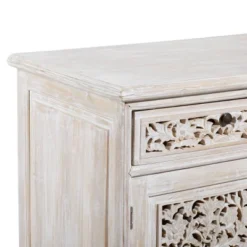 Traditional Mahogany Cabinet White - Olivia & May -Olivia & May GUEST 002e08e9 97f1 40af 9823 852024d062ce