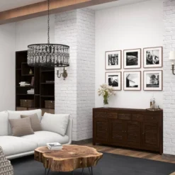 Rustic Wood Buffet Dark Brown - Olivia & May -Olivia & May GUEST 00e050ba 5a9a 4056 a3a5 f21b94928397