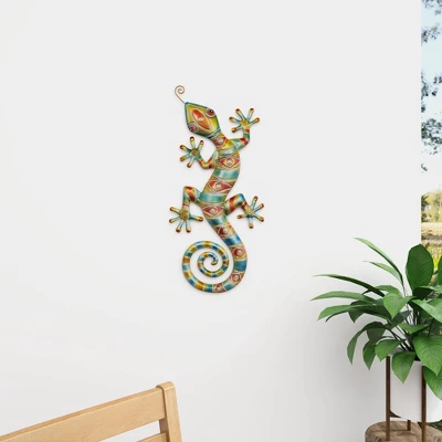 Eclectic Metal Lizard Wall Decor - Olivia & May 9 Eclectic Metal Lizard Wall Decor - Olivia & May - Image 7