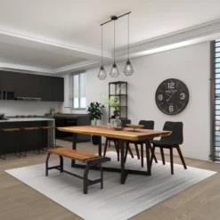 Industrial Metal And Brown Wood Bench Brown - Olivia & May 18 Industrial Metal And Brown Wood Bench Brown - Olivia & May -Olivia & May GUEST 011792a3 fbd3 42d3 9e5a 50150d1fdb70