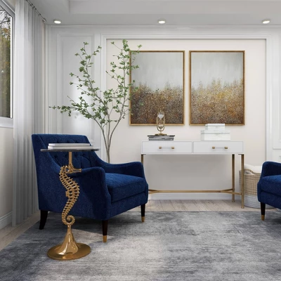 Coastal Seahorse Accent Table Gold - Olivia & May 17 Coastal Seahorse Accent Table Gold - Olivia & May - Image 15