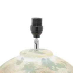 27" X 17" Ceramic Table Lamp With Drum Shade Beige - Olivia & May -Olivia & May GUEST 0153d09e e0c8 45d4 b1ab e8c75d285597