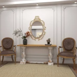 Vintage Wood Console Table White - Olivia & May -Olivia & May GUEST 01e1d112 9756 443a a21e 2d3f197df647