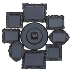 Metal 8 Photo Openings Wall Clock Green - Olivia & May 40 Metal 8 Photo Openings Wall Clock Green - Olivia & May -Olivia & May GUEST 01e98d5e e0d2 4236 9526 047b44081d89