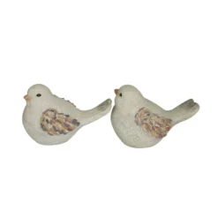 Set Of 2 Magnesium Oxide Farmhouse Birds Garden Sculpture Gray - Olivia & May -Olivia & May GUEST 0208374a 0cbf 4dea 96e0 7a81567aedc5