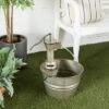18" X 15" Farmhouse Metal Fountain Gray - Olivia & May -Olivia & May GUEST 02a8f8fb 68a0 43f8 bea0 65237ada155e