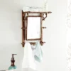 15" X 20" Bathroom Wall Rack With Hooks And Rectangular Mirror - Olivia & May -Olivia & May GUEST 031ad313 17c3 4bbe 92e2 a2781ea5dd24