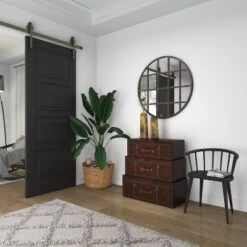 Traditional Faux Leather And Wood Chest Brown - Olivia & May -Olivia & May GUEST 039ddda2 b995 414f 9bc6 ec323a5fb77f