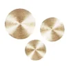 Set Of 3 Metal Plate Radial Wall Decors Brown - Olivia & May -Olivia & May GUEST 04562a5f 68ed 4597 93dc 47a9214da911