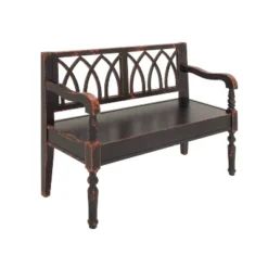 Farmhouse Wood Sitting Bench - Olivia & May -Olivia & May GUEST 04634af0 72fb 4e4a 903d 806b3d75ff97