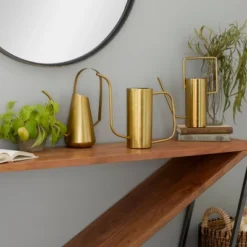 Set Of 3 Glam Metal Tall Planters Gold - Olivia & May -Olivia & May GUEST 04bf7c97 9714 4fce 9e19 0add2ab12251