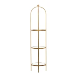 Glam Metal Shelving Gold - Olivia & May -Olivia & May GUEST 052d7e11 f076 4bd7 bae1 5c79989ed743