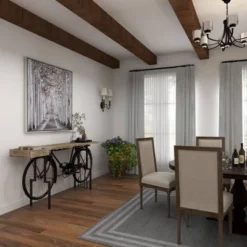 Rustic Metal Console Table Black - Olivia & May -Olivia & May GUEST 05f6ef67 3c4d 4904 8c15 75617174f091