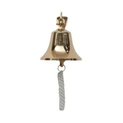 Brass Decorative Bell With Rope Detail - Olivia & May -Olivia & May GUEST 05faf7cd ad1b 4c19 b6fc 07258e6621d8
