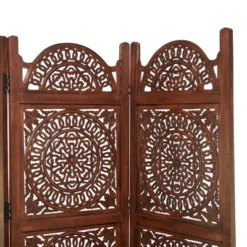 Bohemian Wood Room Divider Screen - Olivia & May -Olivia & May GUEST 06266b81 0b37 4cc2 b6ff 3d78bf2182ed