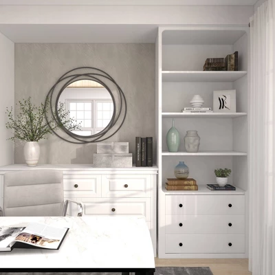 Metal Overlapping Circle Frame Wall Mirror- Olivia & May 16 Metal Overlapping Circle Frame Wall Mirror- Olivia & May - Image 14