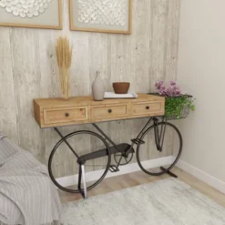 Farmhouse Metal Console Table Red - Olivia & May -Olivia & May GUEST 0665f288 d81a 44f9 8705 adb2bd847f22