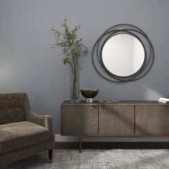 Metal Overlapping Circle Frame Wall Mirror- Olivia & May 29 Metal Overlapping Circle Frame Wall Mirror- Olivia & May -Olivia & May GUEST 068c68a0 6be8 473a 930e 9515ff0ef80a