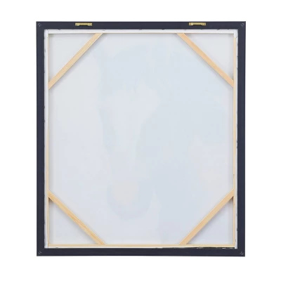 Modern Farmhouse Canvas Horse Framed Wall Art With Gold Frame Brown - Olivia & May 4 Modern Farmhouse Canvas Horse Framed Wall Art With Gold Frame Brown - Olivia & May - Image 2