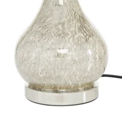 Glass Table Lamp With Faux Mercury Glass Finish Silver - Olivia & May -Olivia & May GUEST 06d860cc a124 4d85 bba8 d918611a18e4
