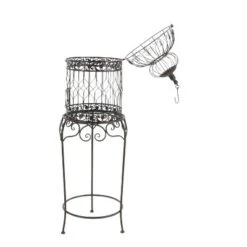 47" Iron Vintage Birdcage Black - Olivia & May -Olivia & May GUEST 071ab5a1 2ff2 4825 84d4 14fcc7ff4947