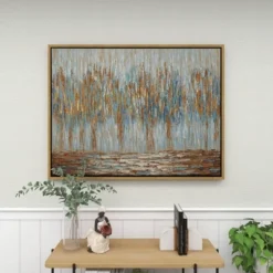 Canvas Tree Framed Wall Art With Gold Frame Gold - Olivia & May -Olivia & May GUEST 0788f526 f223 41ba 9e6b b87f857a9a5e