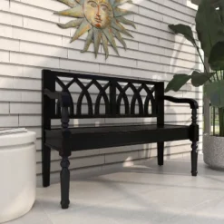 Farmhouse Wood Sitting Bench - Olivia & May -Olivia & May GUEST 078ee262 5148 4f45 8b2a 9efa3af6daa7