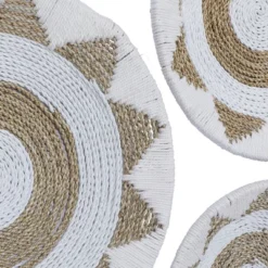 Set Of 3 Cotton Plate Handmade Woven Wall Decors - Olivia & May -Olivia & May GUEST 085ba8a0 8248 4abb 9247 ecb38212d523