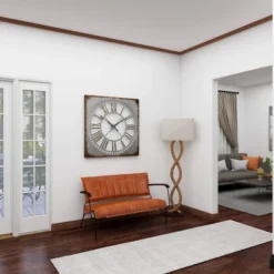 Vintage Leather Loveseat Brown - Olivia & May -Olivia & May GUEST 08957d15 af62 48d3 aaf2 170e38dd1769