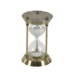 Classic Elegance Rustic Iron And Glass 15-Minute Sand Timer Hourglass (7") - Olivia & May 7 Classic Elegance Rustic Iron And Glass 15-Minute Sand Timer Hourglass (7") - Olivia & May -Olivia & May GUEST 09135313 1731 4e50 ae66 136ae3a7c0cb
