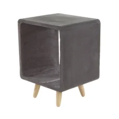 FIBER CLAY WOOD ACCENT TABLE 16W 21H - Olivia & May -Olivia & May GUEST 09d5d801 5baa 4207 bbfc f1c0e695dcd1