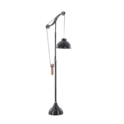 Industrial Floor Lamp Black - Olivia & May -Olivia & May GUEST 09f0ab4f 1d4e 4482 a147 31b5b9b23f5c