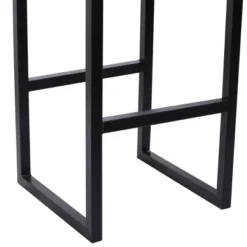 Industrial Cowhide And Metal Bar Height Stool Brown - Olivia & May -Olivia & May GUEST 0b35c442 28fd 4da3 95f5 7e3ed6059922