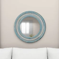 Wood Floral Carved Wall Mirror Beige - Olivia & May 26 Wood Floral Carved Wall Mirror Beige - Olivia & May -Olivia & May GUEST 0b595db0 65d6 49c1 8bbc 41b35a5955a2