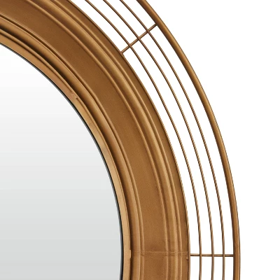 Bohemian Metal Wall Mirror Brown - Olivia & May 5 Bohemian Metal Wall Mirror Brown - Olivia & May - Image 3