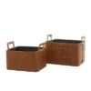 Set Of 2 Leather Magazine Holder - Olivia & May -Olivia & May GUEST 0c769e86 2ea4 4d1c 972d 56f65f54f00d