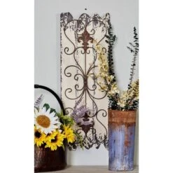 Set Of 2 Wooden Scroll Arabesque Wall Decors White - Olivia & May -Olivia & May GUEST 0d32db47 8c06 499d acc6 6197273f37e6