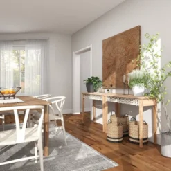 Large Farmhouse Wood Console Table Brown - Olivia & May -Olivia & May GUEST 0d6c2433 a7d1 4e2c acb6 53d05afff39d