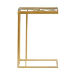 Contemporary Metal And Glass Accent Table Gold - Olivia & May 11 Contemporary Metal And Glass Accent Table Gold - Olivia & May -Olivia & May GUEST 0e5713ab 17c0 4c9f a7a5 2c5f9546f156