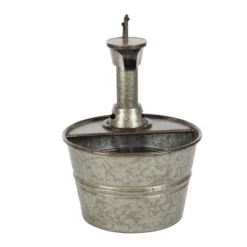 18" X 15" Farmhouse Metal Fountain Gray - Olivia & May -Olivia & May GUEST 0ee8a1fa fc92 4128 9181 c2bf678a9aad