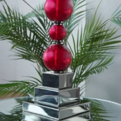 Glam Glass Table Lamp Set Of 2 Red - Olivia & May -Olivia & May GUEST 0f22cbdf 8a24 4d85 902e 4b485723f0fd