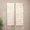 Set Of 2 Wooden Geometric Intricately Carved Wall Decors White - Olivia & May -Olivia & May GUEST 0fc5d951 ade2 497b 81af 22cf44c433cb