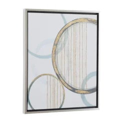 Canvas Abstract Circles Framed Wall Art With Silver Frame Multi Colored - Olivia & May -Olivia & May GUEST 1144c44f a22d 4ba1 8b7b 2ffba6132b4b