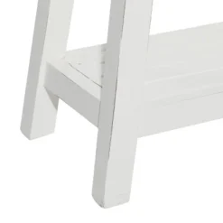 Farmhouse Solid Wood Bench White - Olivia & May -Olivia & May GUEST 11db081a bbfb 4776 973d 3b7adfc68e65