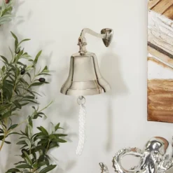 Brass Decorative Bell With Rope Detail - Olivia & May -Olivia & May GUEST 1215afd7 7c1a 4b60 9af3 9fc03fc3f114