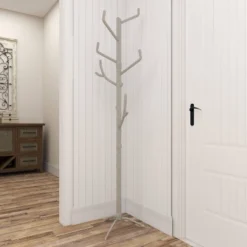 Eclectic Metal Coat Rack Silver - Olivia & May -Olivia & May GUEST 122d3eb6 79ce 40b4 b79d bf4d5120cb24