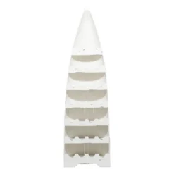 Coastal Wood Standing Wine Rack White - Olivia & May -Olivia & May GUEST 127fbc51 b5e6 4376 930b 8c409c38a80b