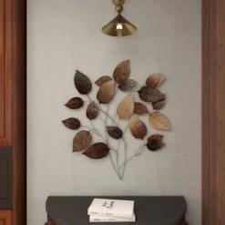 Metal Leaf Textured Wall Decor With Multiple Shades Bronze - Olivia & May -Olivia & May GUEST 1303c9ca 1b6c 4e2f a68f f33eecb370db