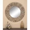 Wood Starburst Wall Mirror Silver - Olivia & May -Olivia & May GUEST 1351f82f d3f5 4ff4 844c 34f2c25d341b