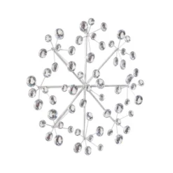 Metal Starburst Wall Decor With Crystal Embellishment Silver - Olivia & May -Olivia & May GUEST 136f9a73 8a52 40b5 83c0 110593469f2e